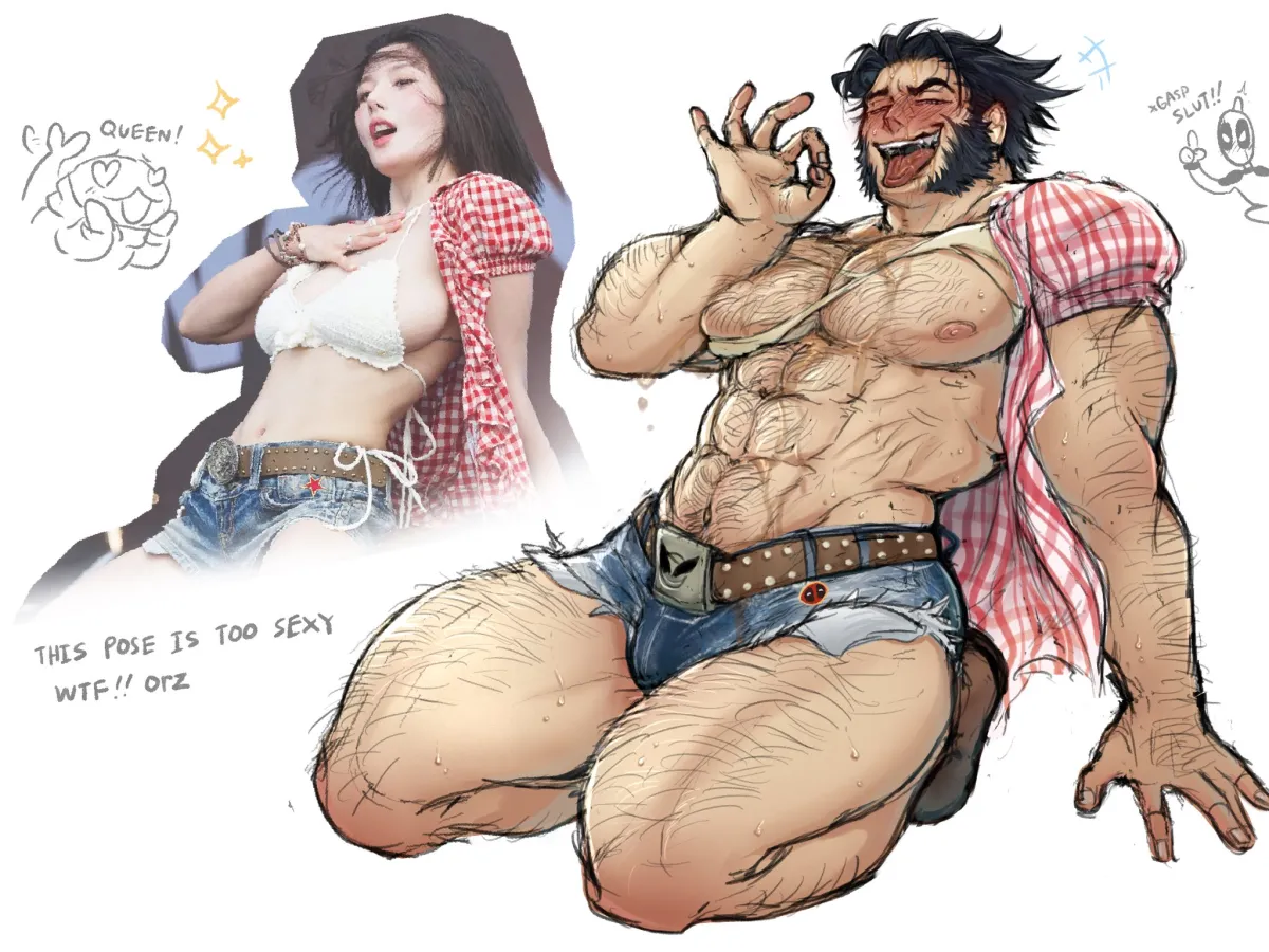 Wolverine (X-Men), Deadpool by Baimonbluewhale