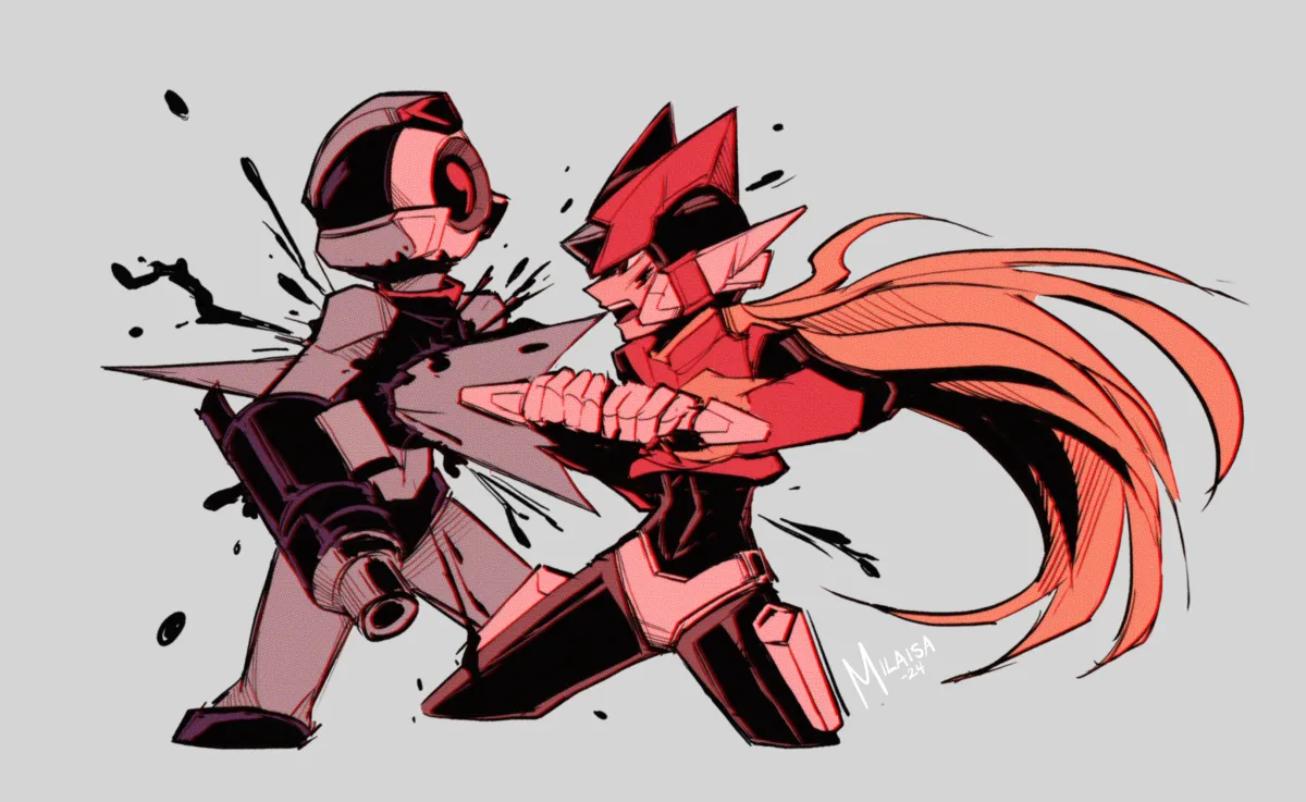 Zero (Mega Man), Zero(Z) (Mega Man) by Milaisadoodles