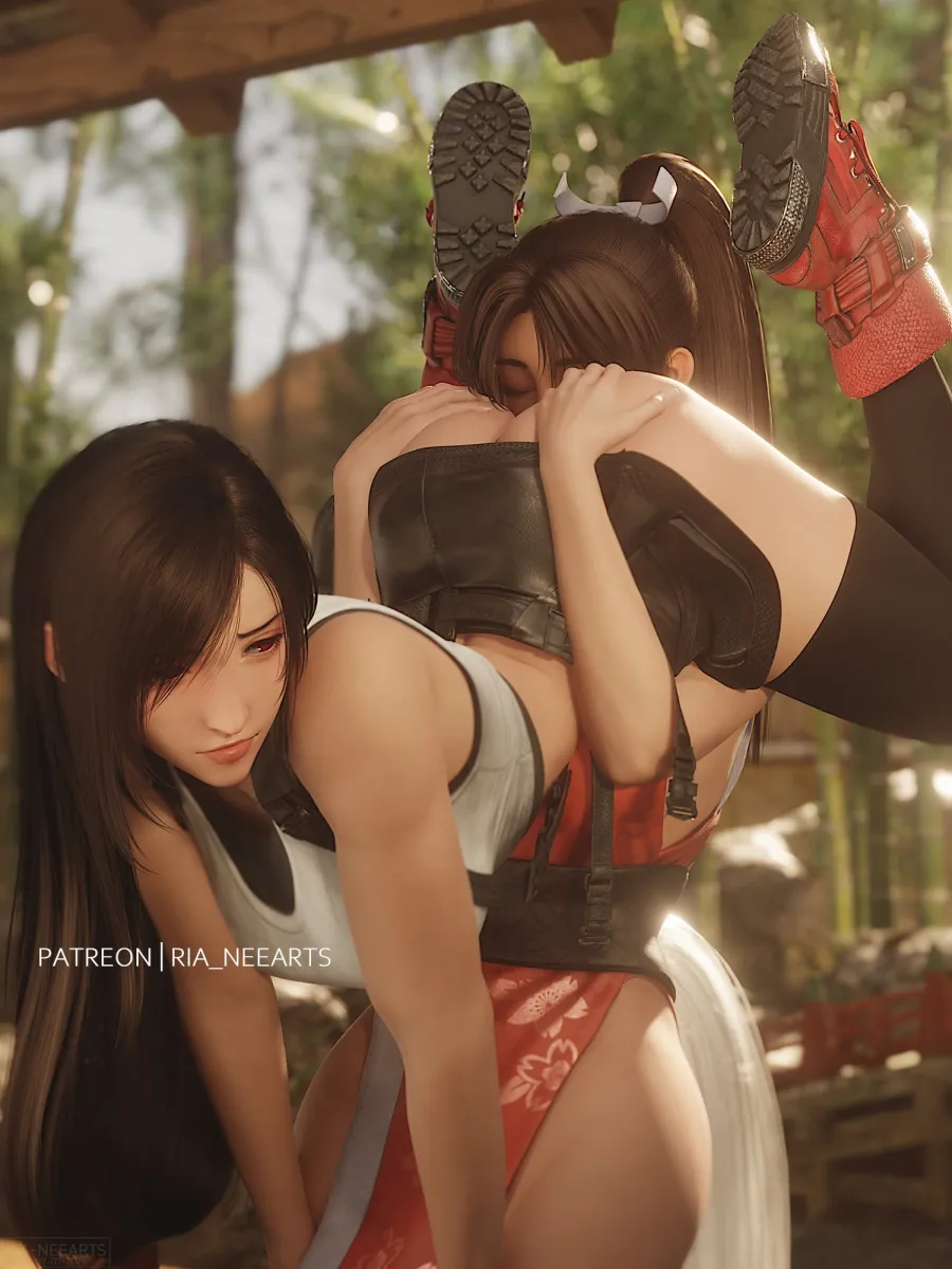 Tifa Lockhart, Shiranui Mai by Ria (Baka-Neearts)