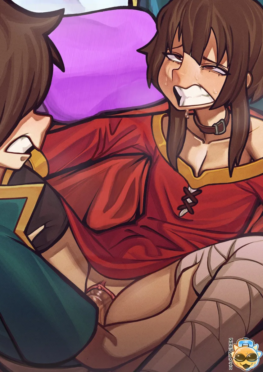 Megumin, Satou Kazuma by Zamoshvik