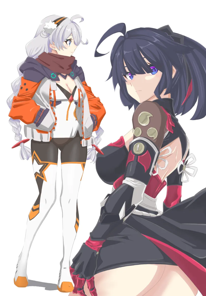 Kiana Kaslana, Raiden Mei by Task Baron