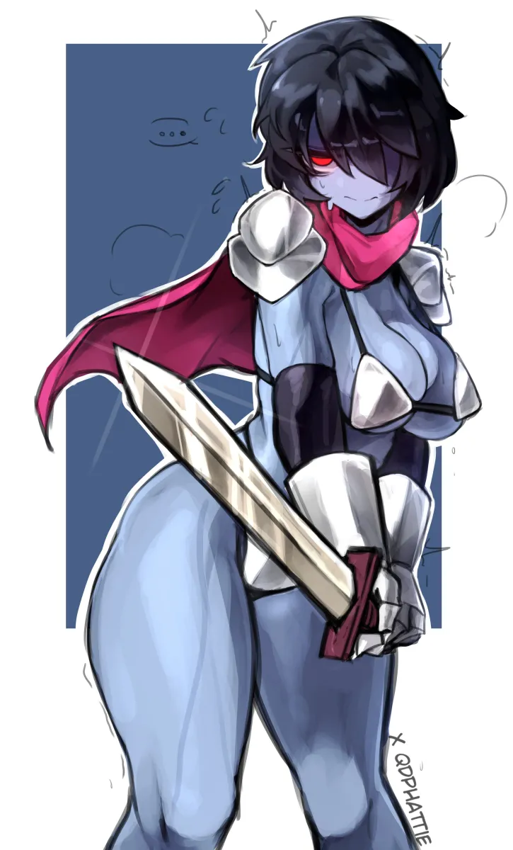 Kris (Deltarune), Kris (Dark World) (Deltarune) by Qdphattie