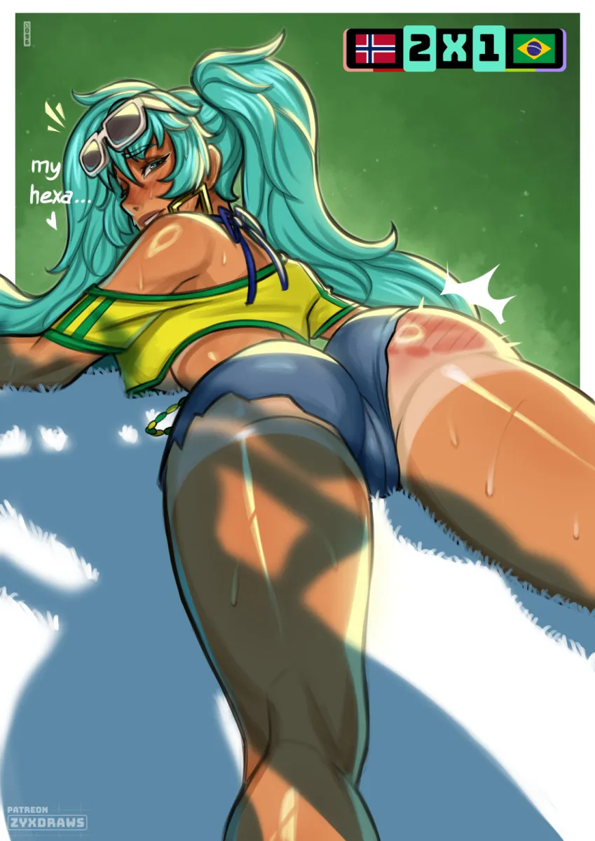 Hatsune Miku, Brazilian Miku by Zyxdraws