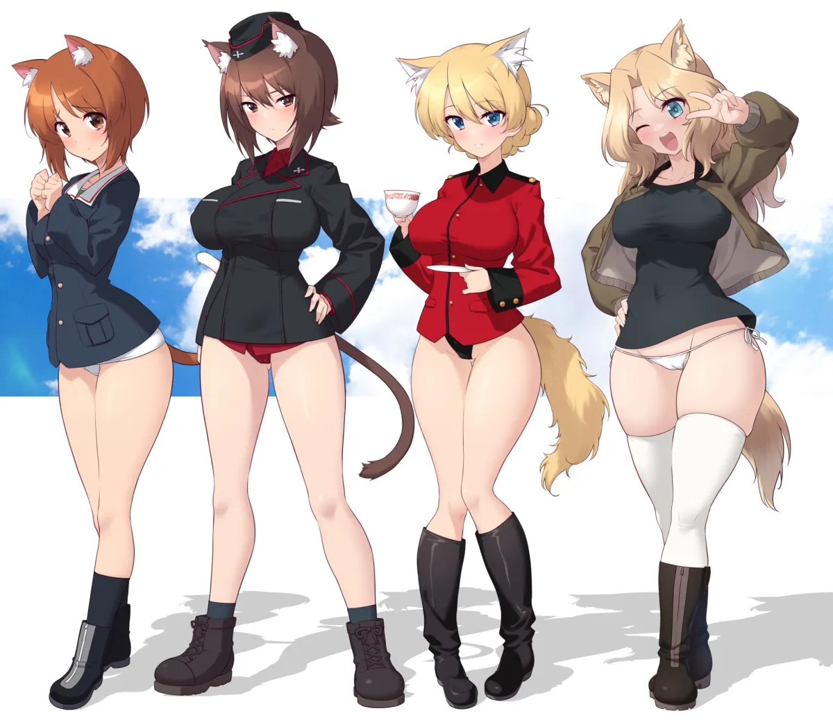 Nishizumi Miho, Nishizumi Maho by Kuzuryuu Kennosuke