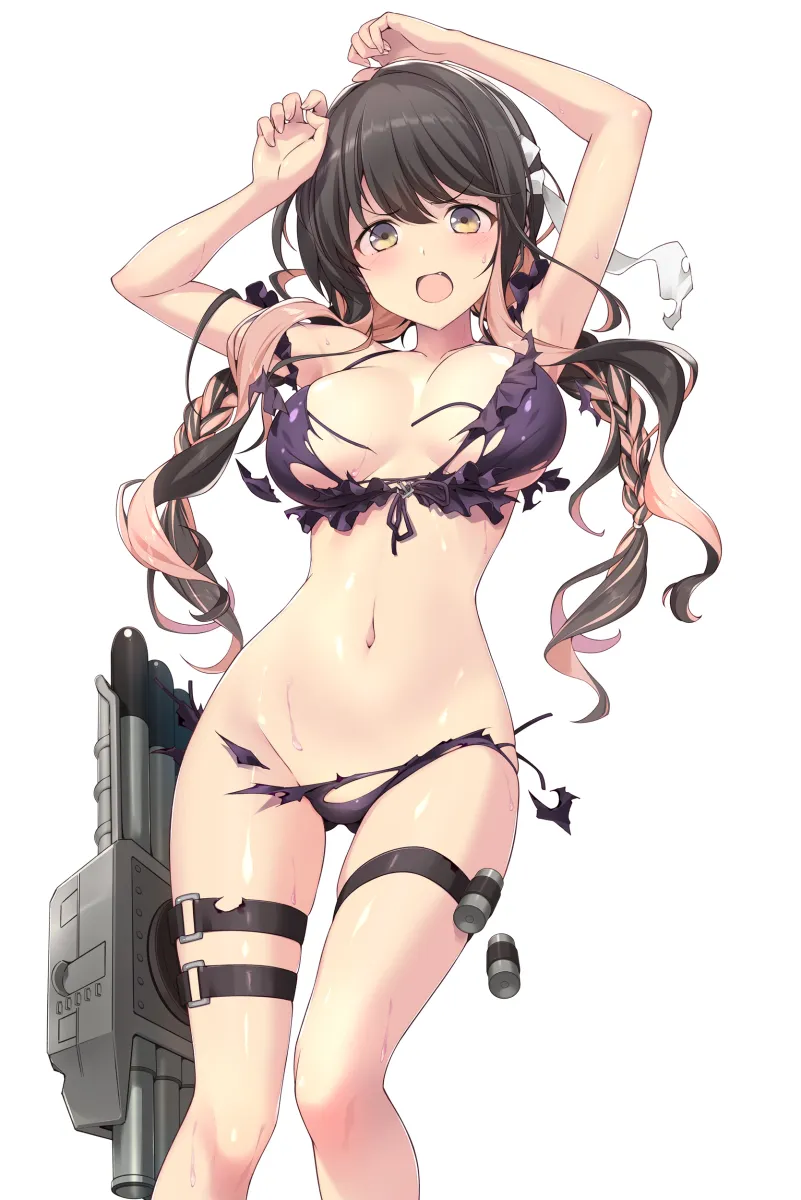Naganami (Kancolle), Naganami Kai Ni (Swimsuit) (Kancolle) by Sakana (Flame Sakana)