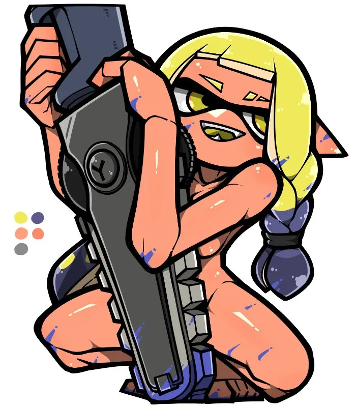 Inkling Player Character, Inkling Girl by Name Omoitukan2