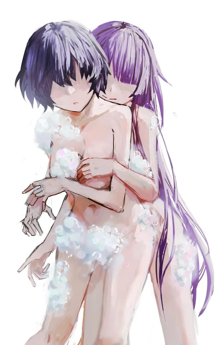 Senjougahara Hitagi, Hanekawa Tsubasa by Cokei