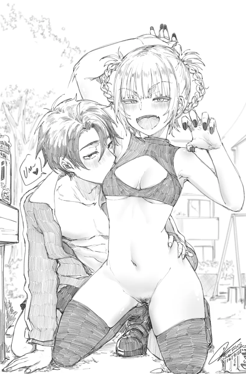 Nanakusa Nazuna (Yofukashi No Uta), Yamori Kou by Fkscrashing