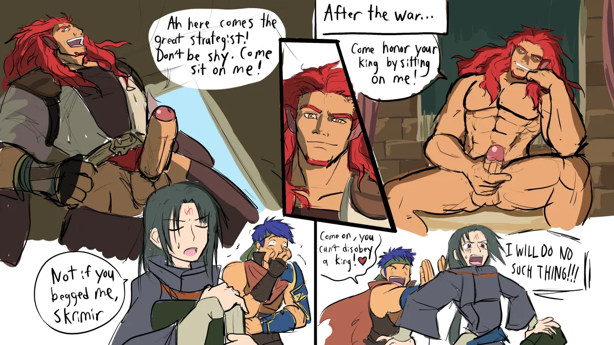 Ike (Fire Emblem), Soren (Fire Emblem) by Tetrahomoerotic