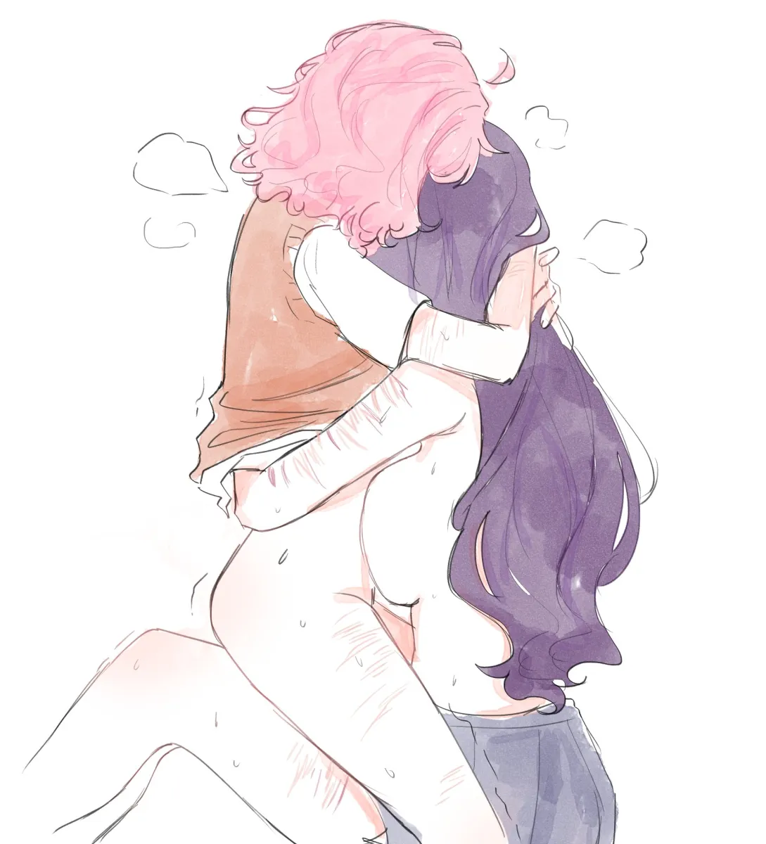 Natsuki (Doki Doki Literature Club), Yuri (Doki Doki Literature Club) by Pockiseisont