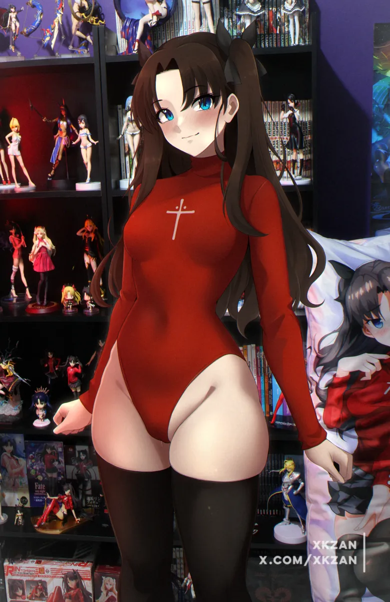 Artoria Pendragon (Fate), Tohsaka Rin by Xkzan