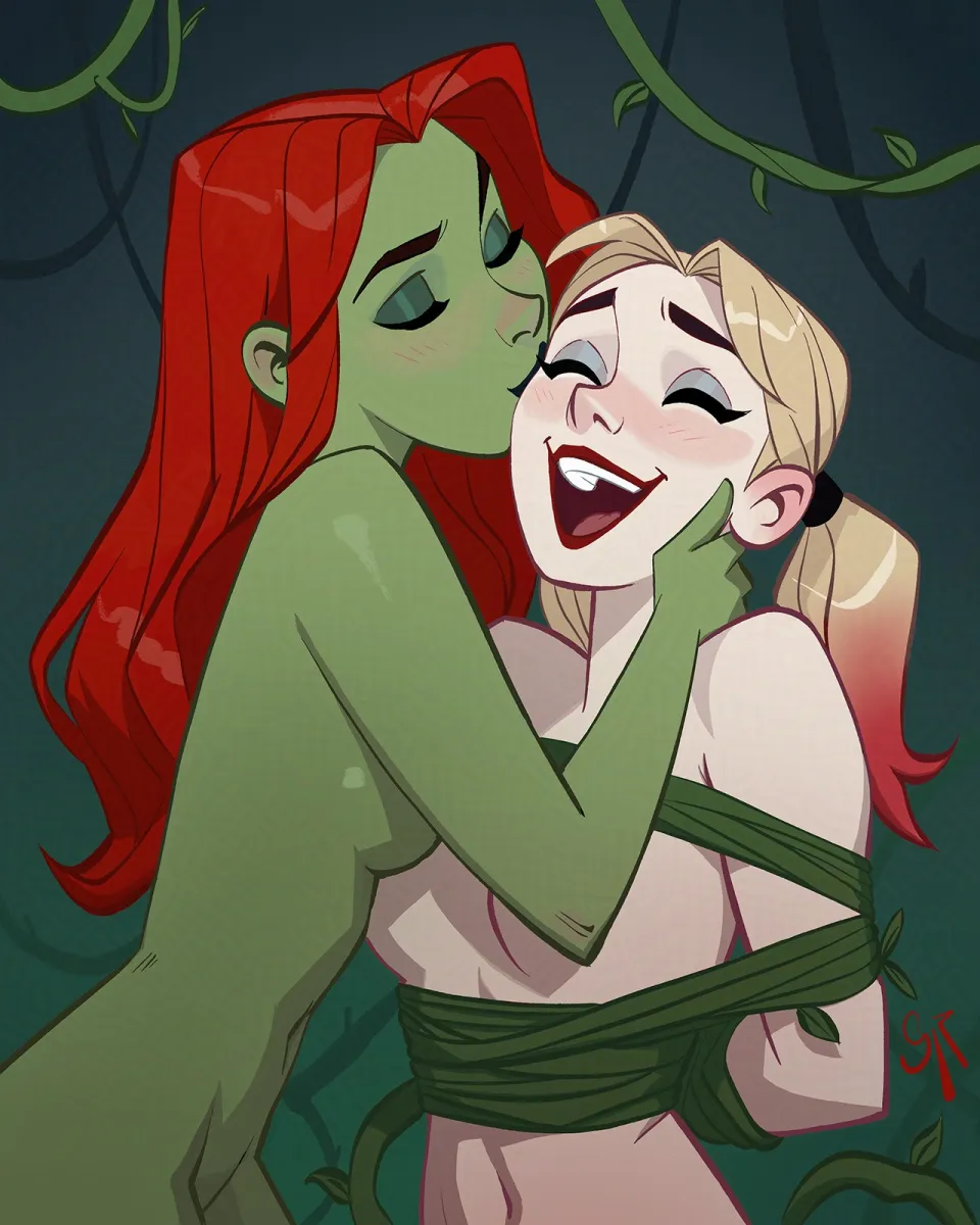 Harley Quinn, Poison Ivy by Galmesh Rosewood
