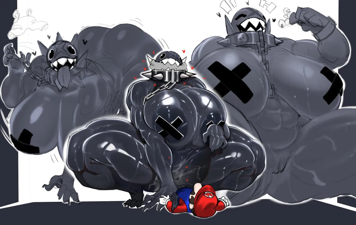 Mario, Chain Chomp by Monkey Draw
