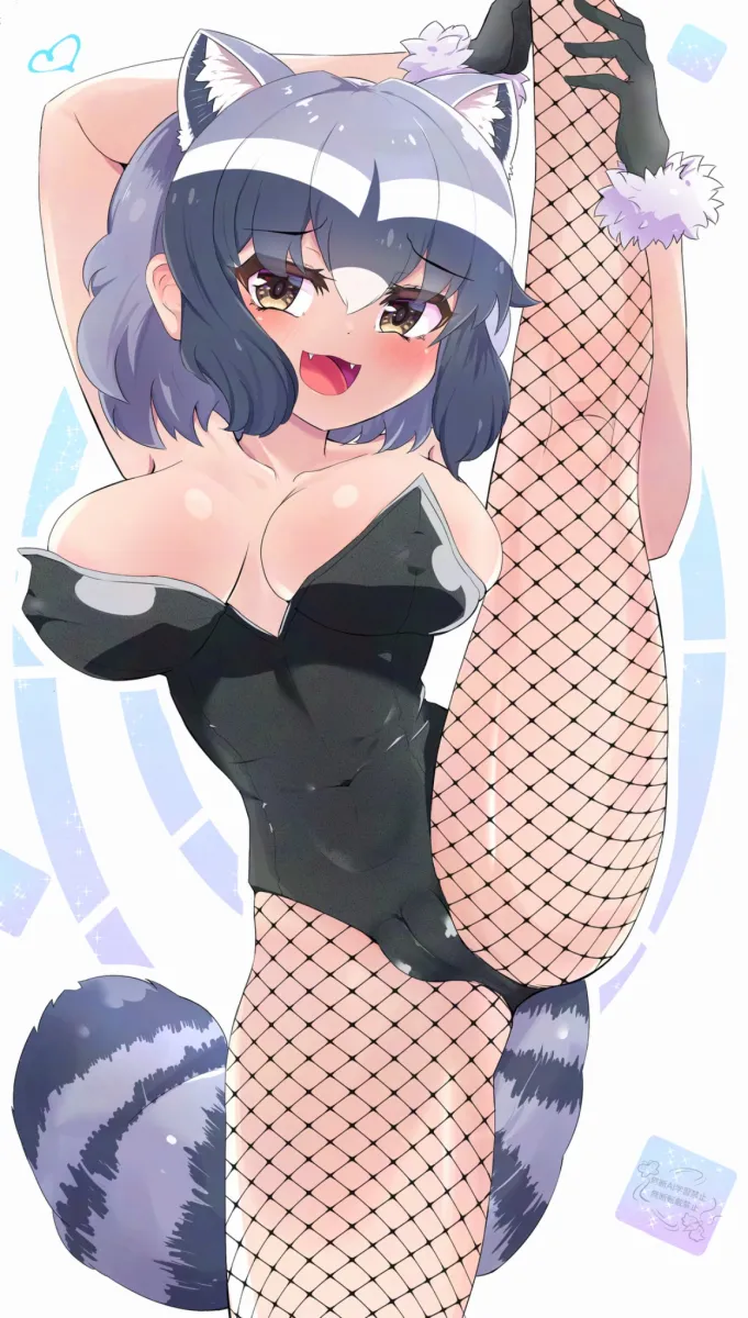 Common Raccoon (Kemono Friends) by Tenkiamesoda