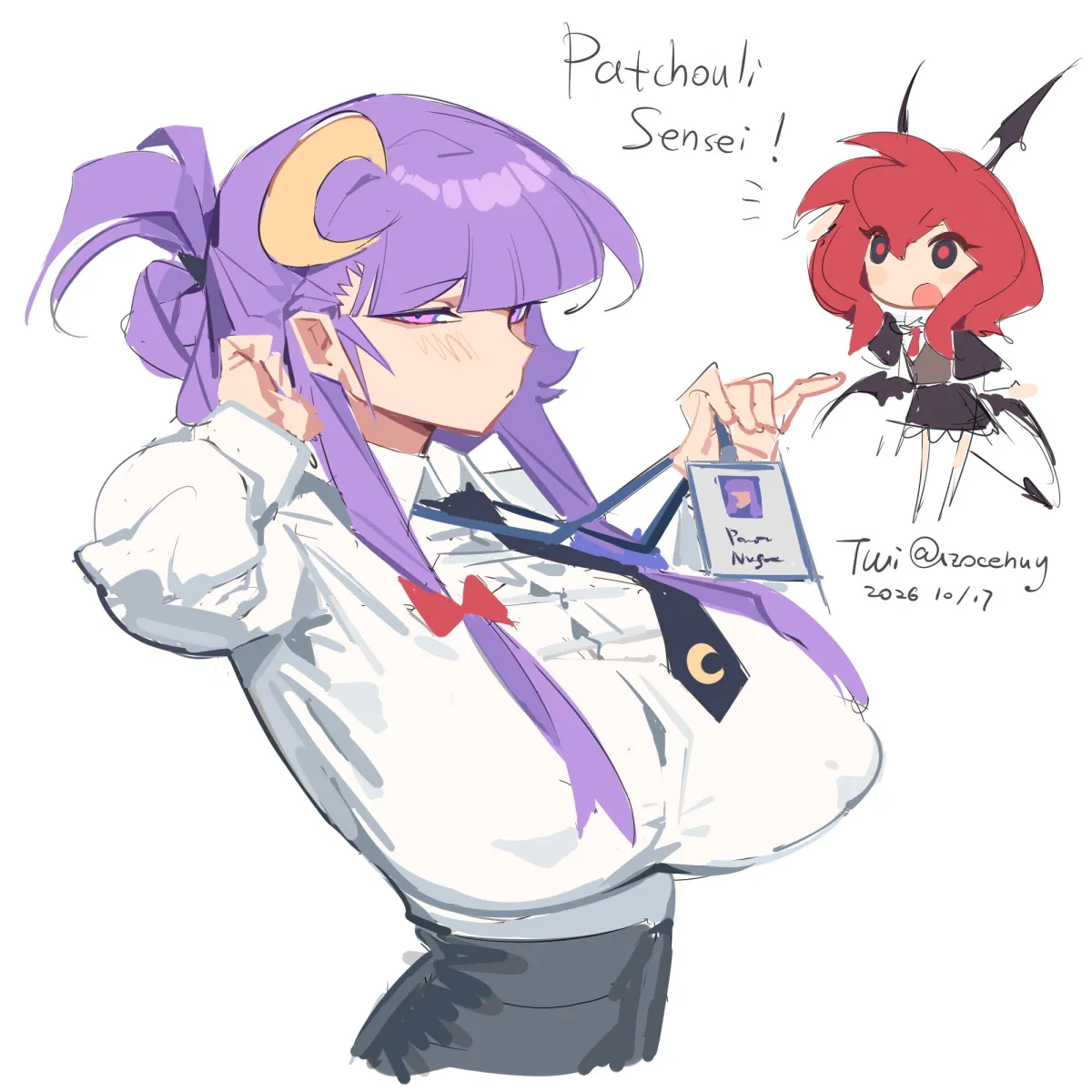 Patchouli Knowledge, Koakuma by Zocehuy