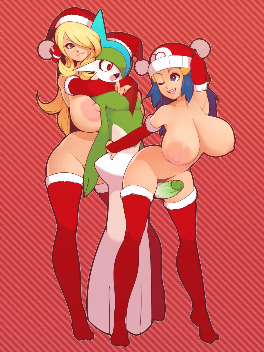 Dawn (Pokemon), Cynthia (Pokemon) by Mystical (Plantpenetrator)