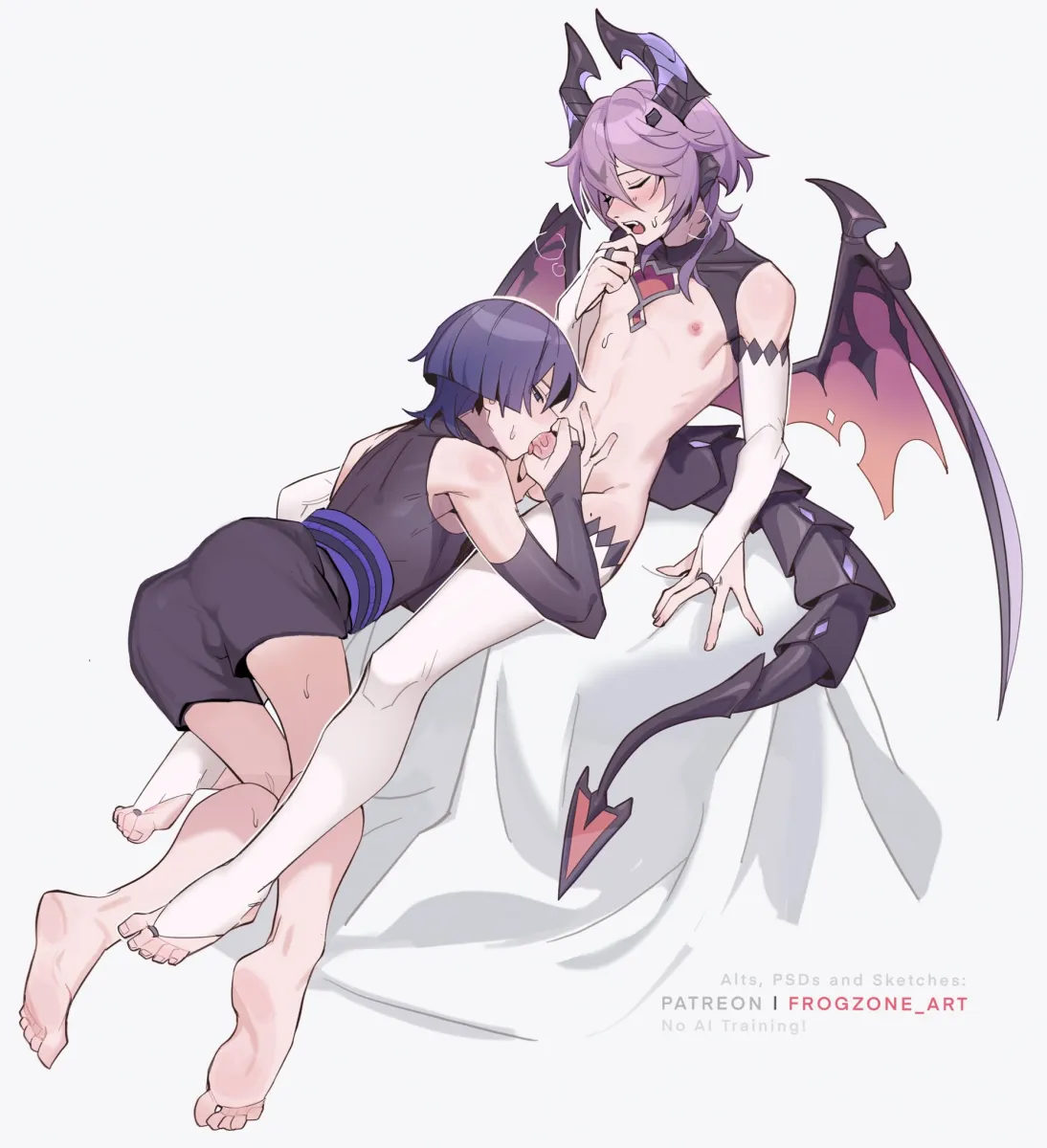 Scaramouche (Genshin Impact), Wanderer (Genshin Impact) by Frogzone Art