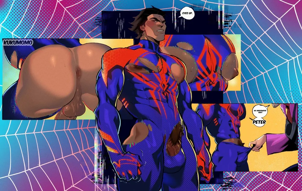 Miguel O'hara, Peter B Parker by Kukumomo