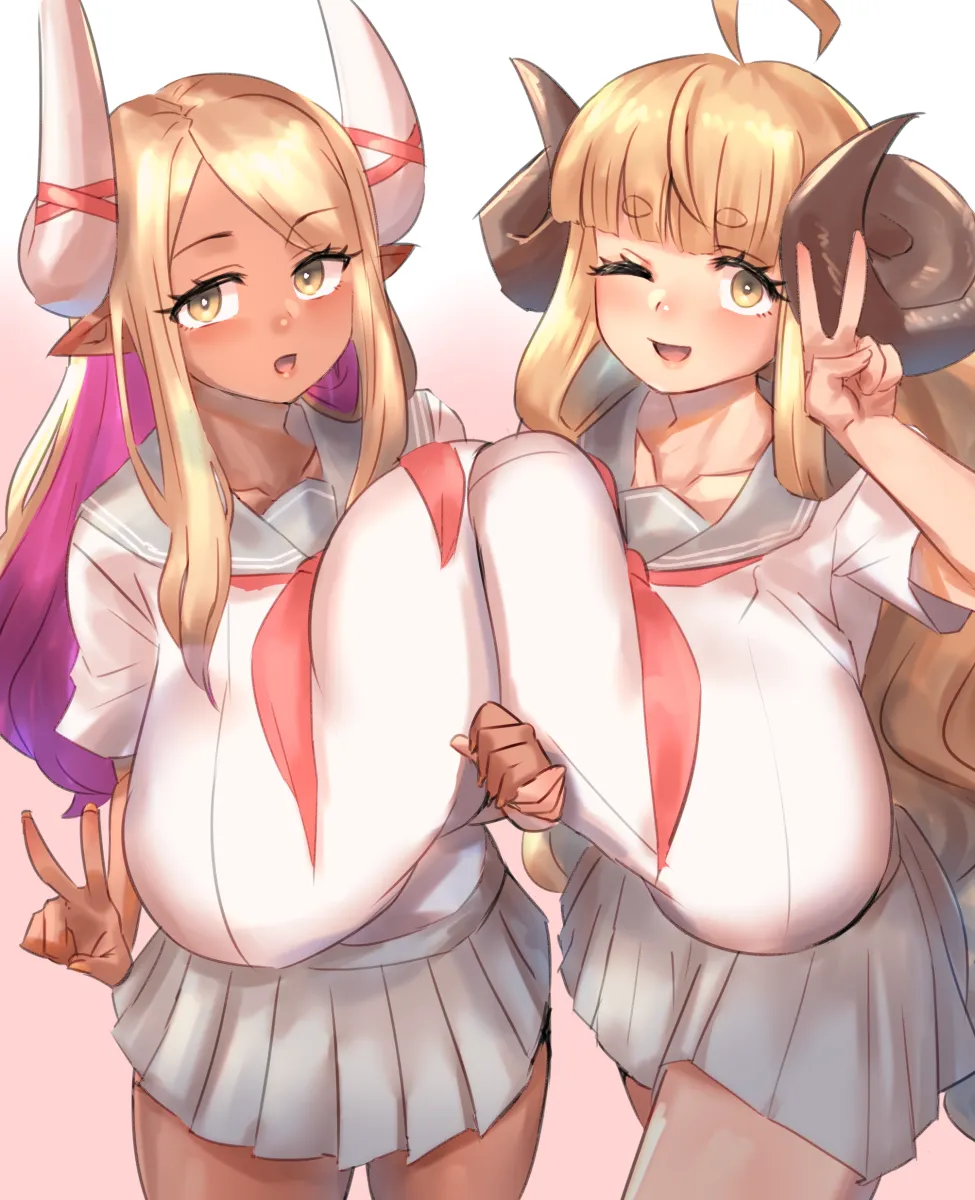 Anila (Granblue Fantasy), Kumbhira (Granblue Fantasy) by Quanero