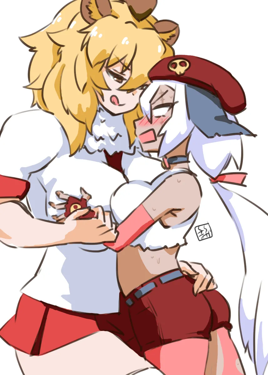 Lion (Kemono Friends), Giroro (Kemono Friends) by Pariparifromage