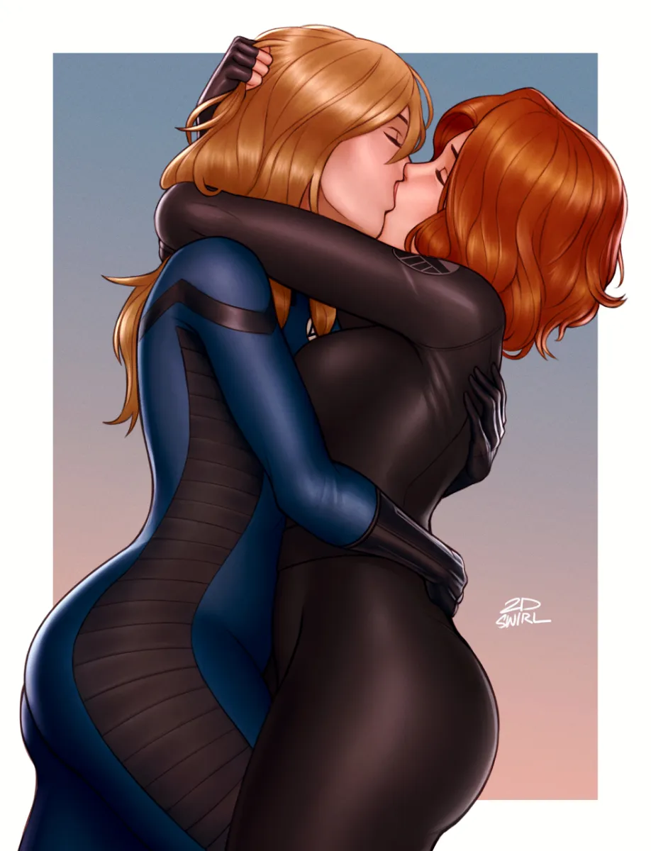 Sue Storm, Black Widow by 2Dswirl