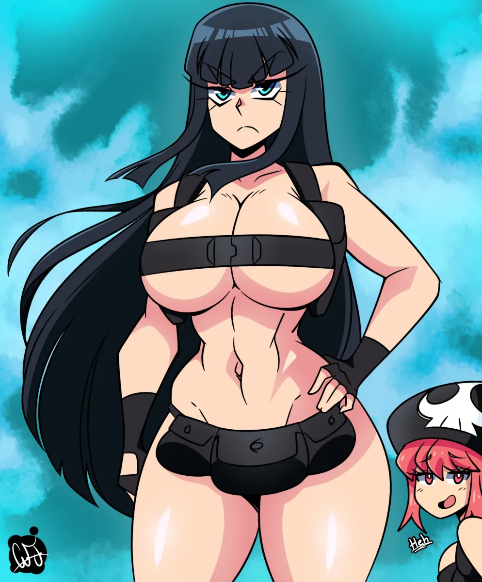Kiryuuin Satsuki, Jakuzure Nonon by Aj's Doodles