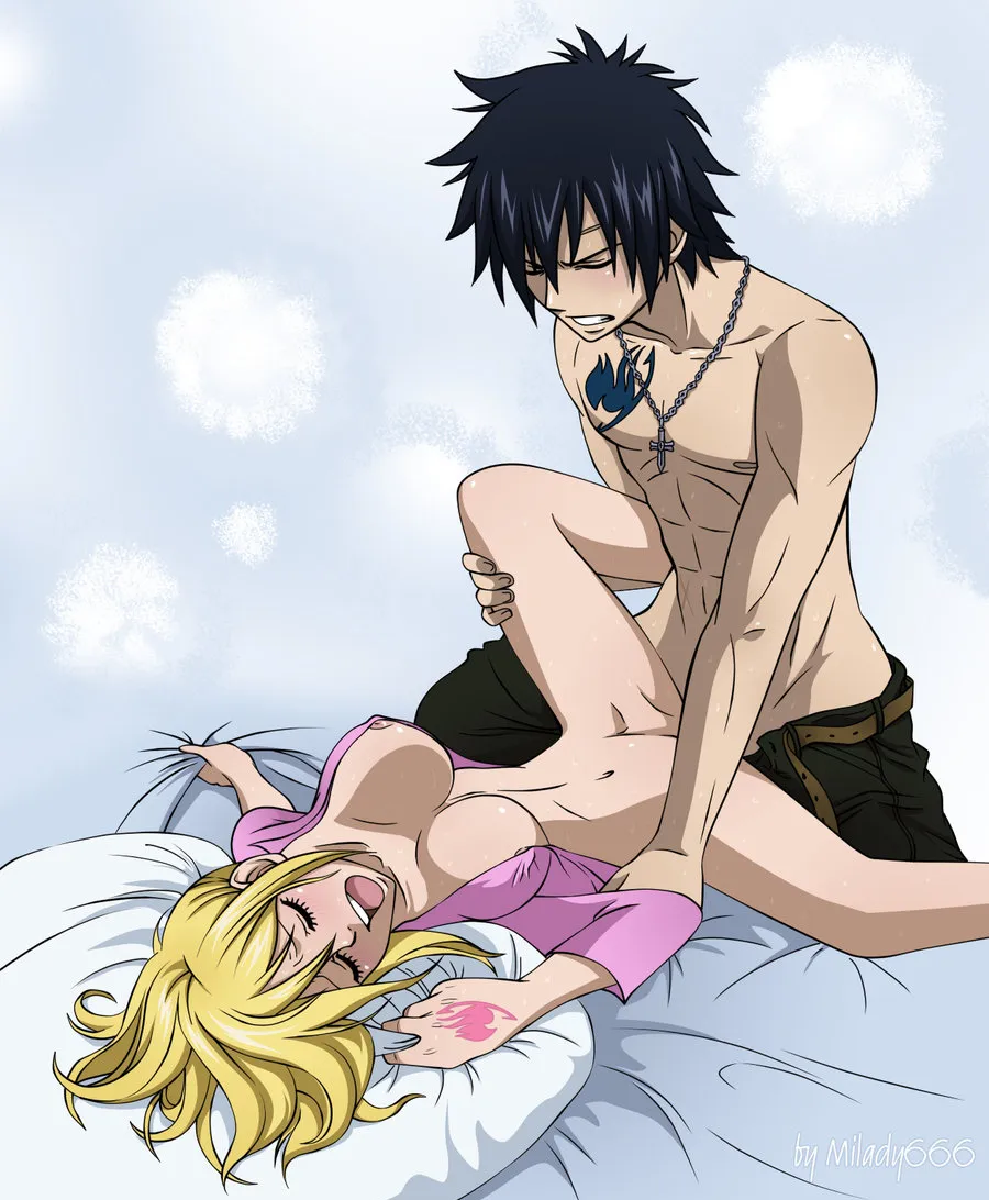 Lucy Heartfilia, Gray Fullbuster by Milady666