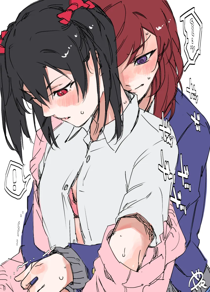 Nishikino Maki, Yazawa Nico by Surfacedxxc