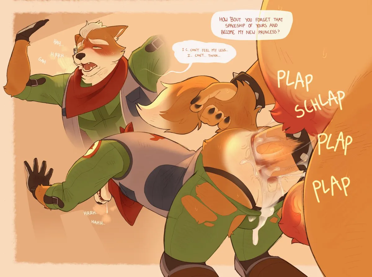 Bowser, Fox Mccloud by Krampusivyy