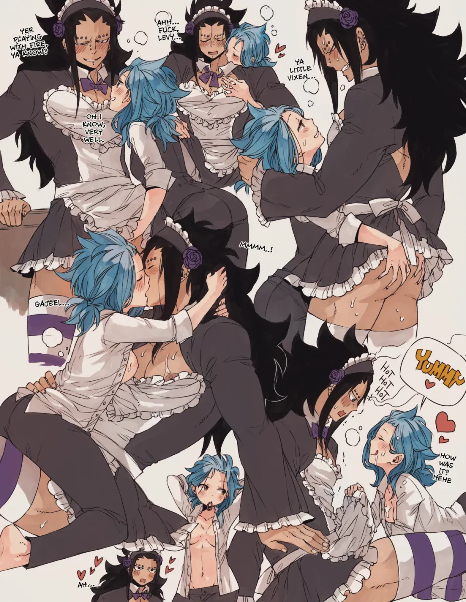 Gajeel Redfox, Levy Mcgarden by Rusky