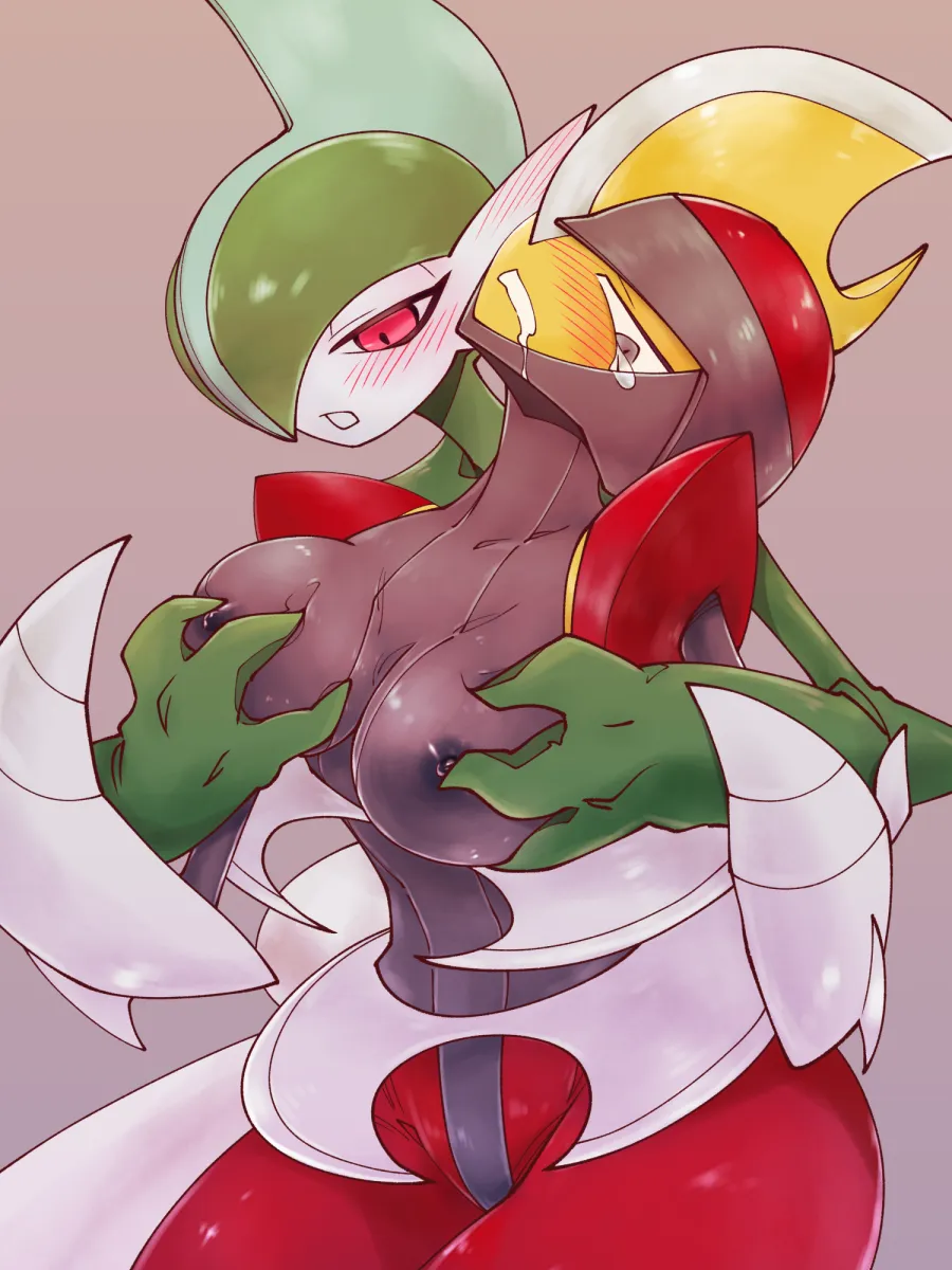 Gallade, Bisharp by Umi-Be-To