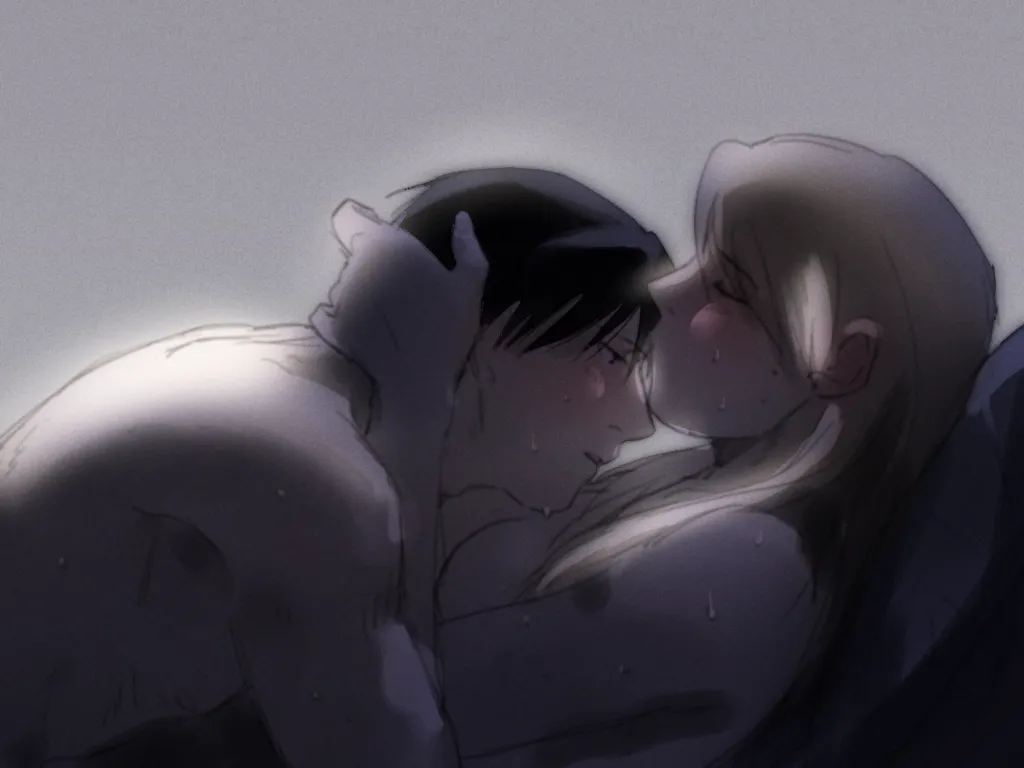 Roy Mustang, Riza Hawkeye by Doya