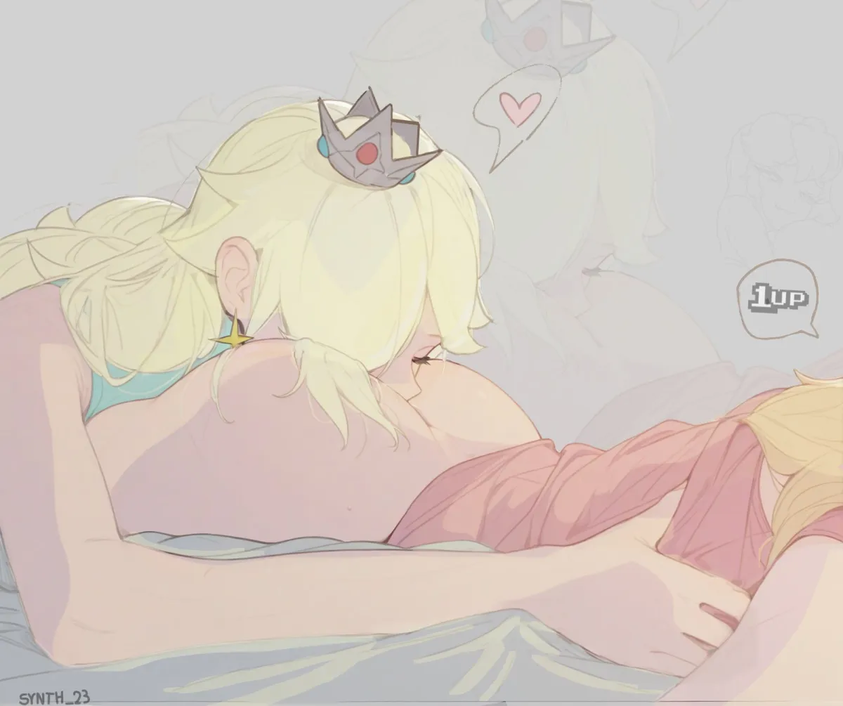 Princess Peach, Rosalina by Synth 23