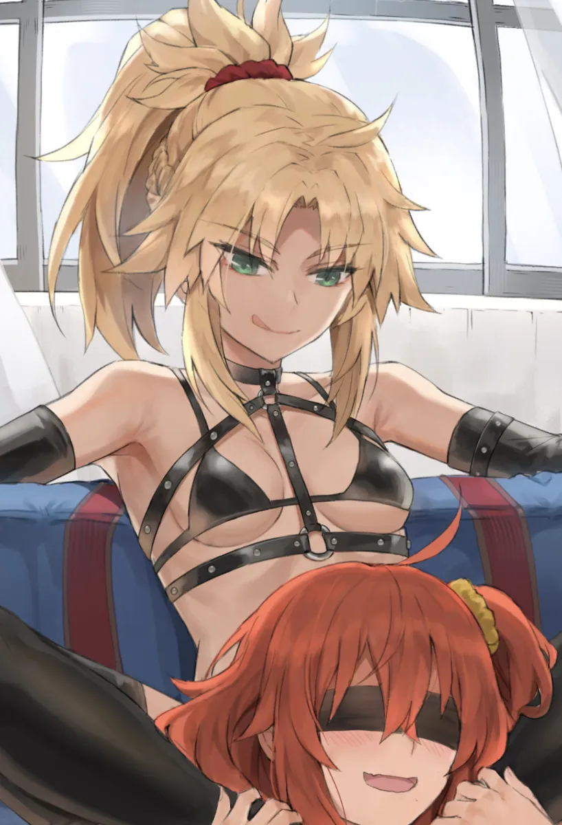 Fujimaru Ritsuka (Female), Mordred (Fate) by Tonee