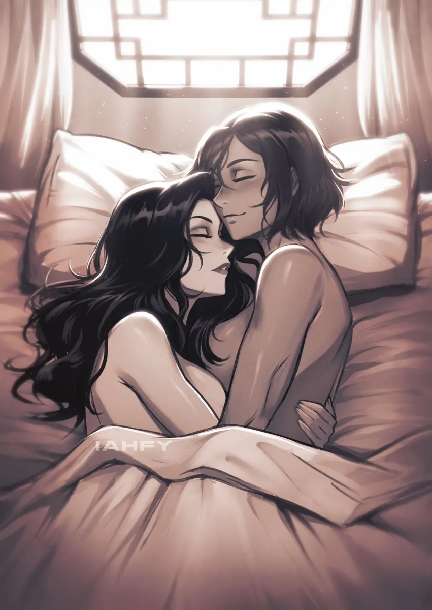 Korra, Asami Sato by Iahfy
