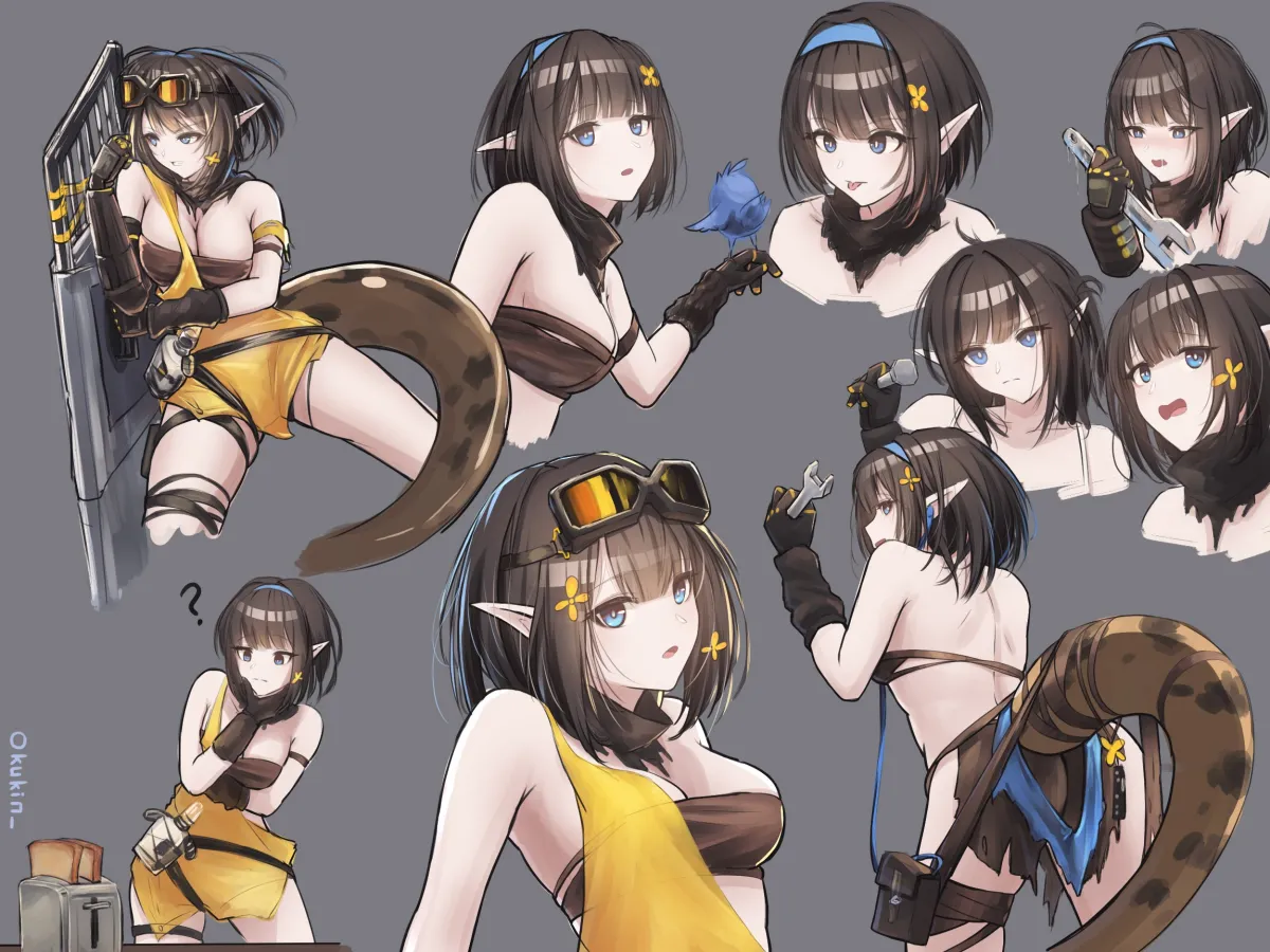 Eunectes (Arknights), High Priest (Arknights) by Okukin 07