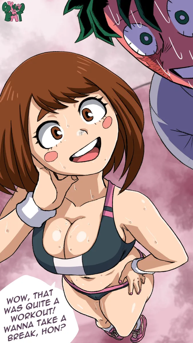 Midoriya Izuku, Uraraka Ochaco by Skwishobat
