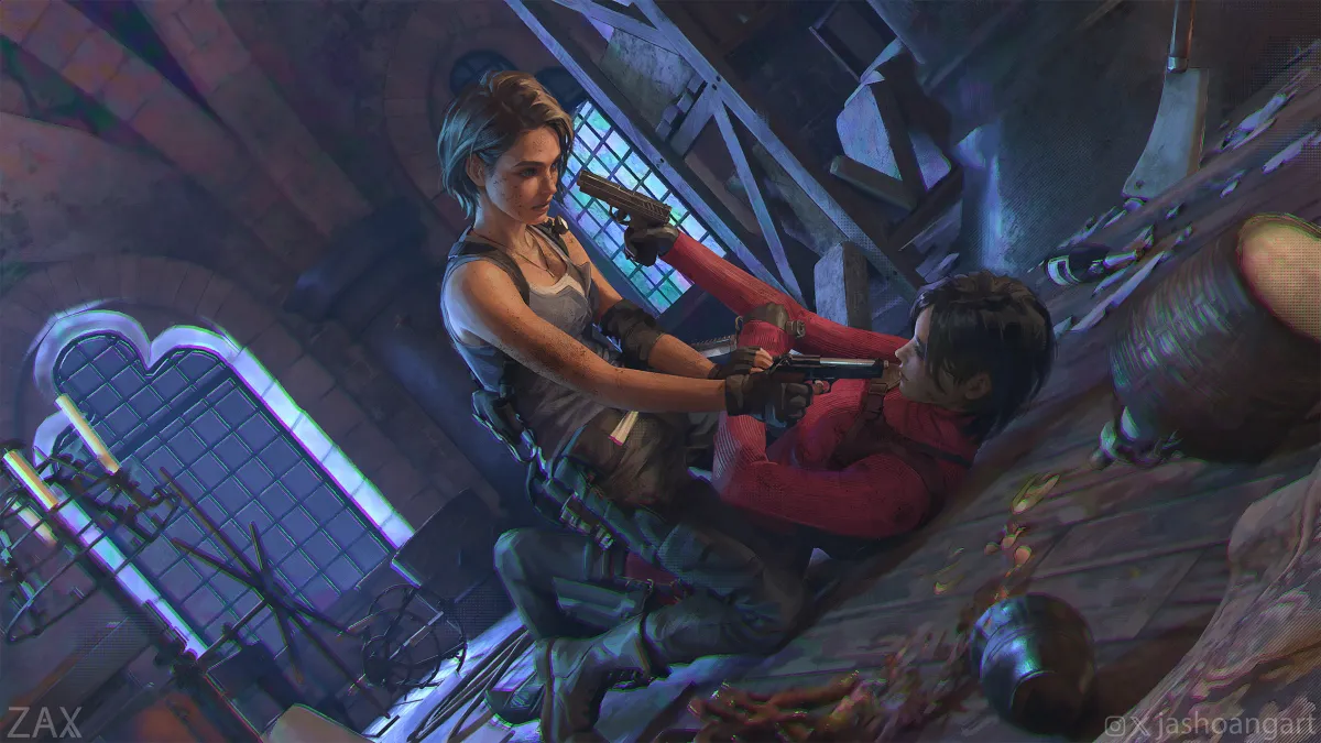 Jill Valentine, Ada Wong by Jashoang