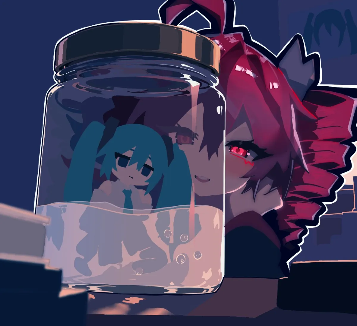 Hatsune Miku, Kasane Teto by Reijasko