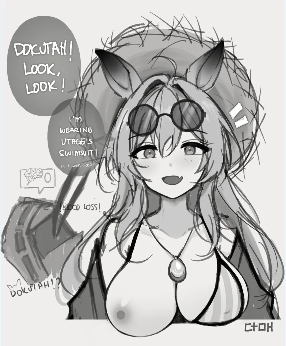 Doctor (Arknights), Utage (Arknights) by Ctoh (Chewandhamper)