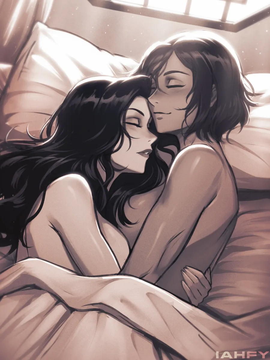Korra, Asami Sato by Iahfy