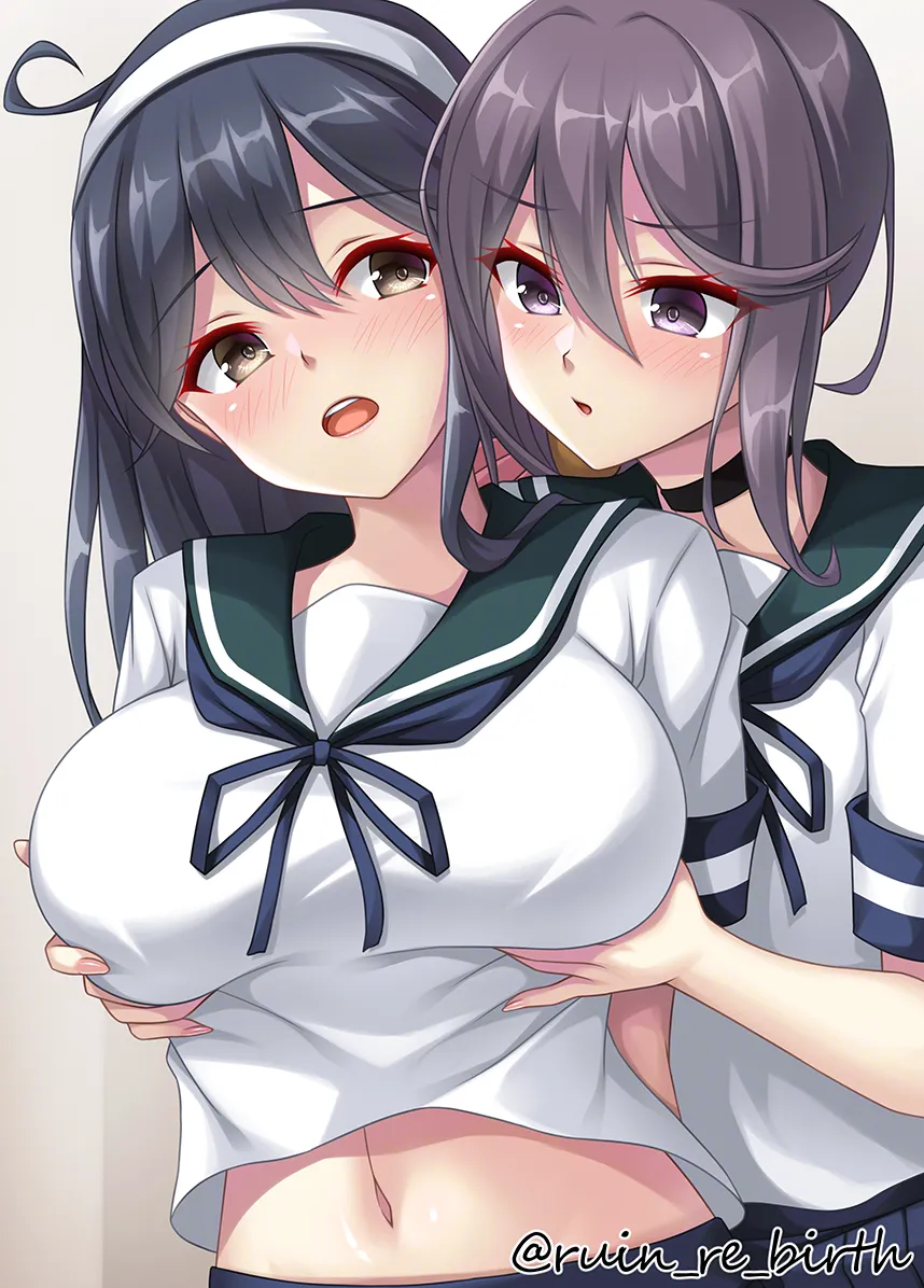 Ushio (Kancolle), Akebono (Kancolle) by Ruin Re Birth