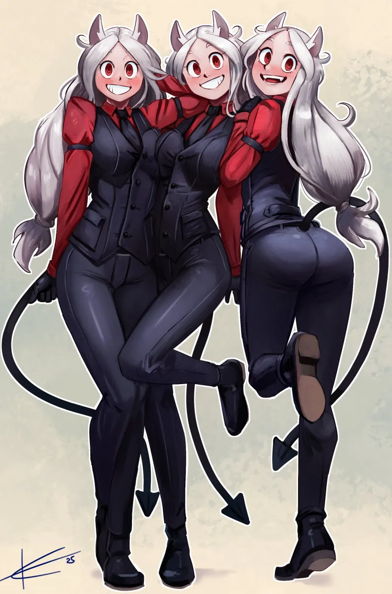 Cerberus (Helltaker) by Eltonel