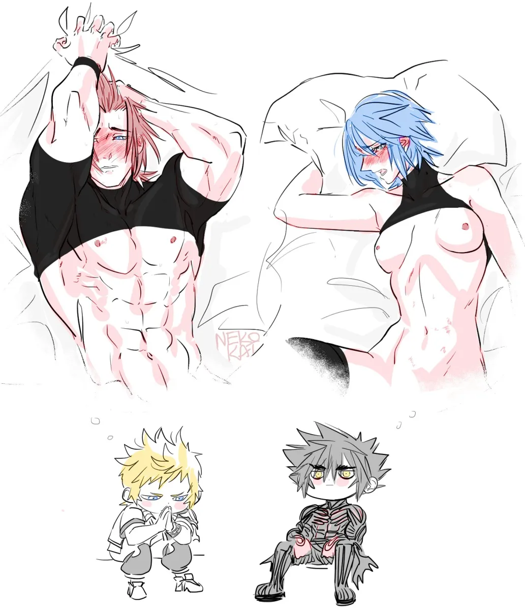 Aqua (Kingdom Hearts), Ventus (Kingdom Hearts) by Nekokat42