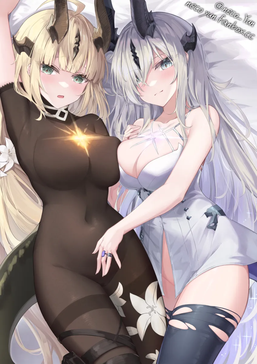 Reed (Arknights), Necrass (Arknights) by Yeosi