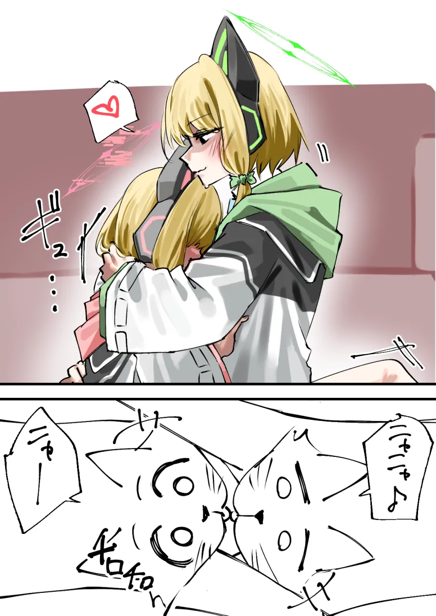 Momoi (Blue Archive), Midori (Blue Archive) by Ganma (Nicoseiga52595768)