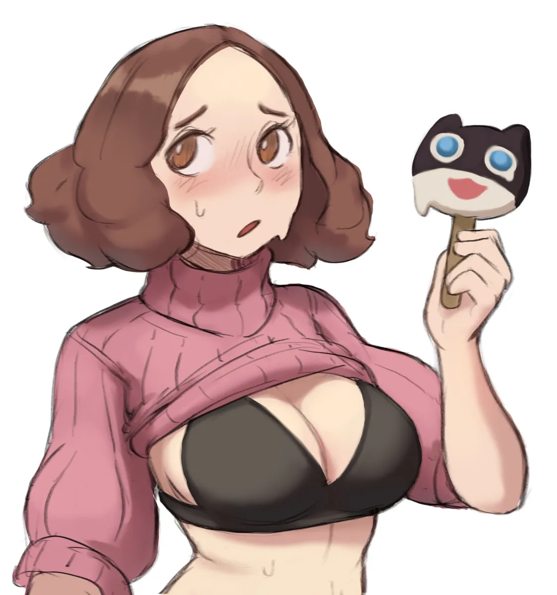 Okumura Haru, Morgana (Persona 5) by Hexlaze