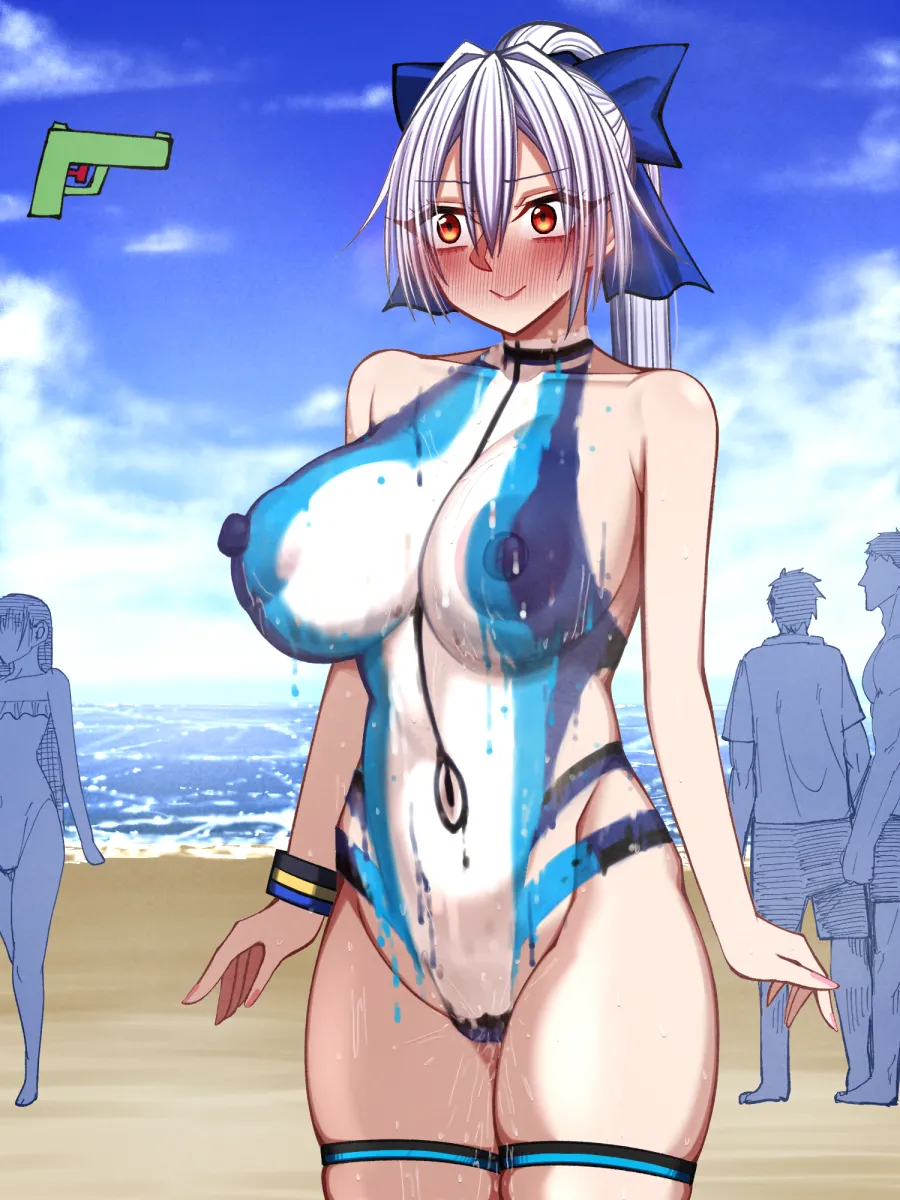 Tomoe Gozen (Fate), Tomoe Gozen (Swimsuit Saber) (First Ascension) (Fate) by Mcpc Zamurai