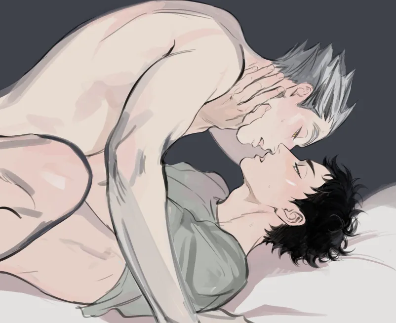 Bokuto Koutarou, Akaashi Keiji by Airsthiner