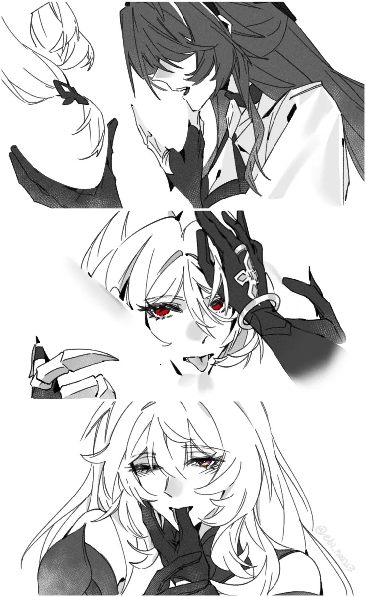 Acheron (Honkai: Star Rail), Black Swan (Honkai: Star Rail) by Ebi Naru3